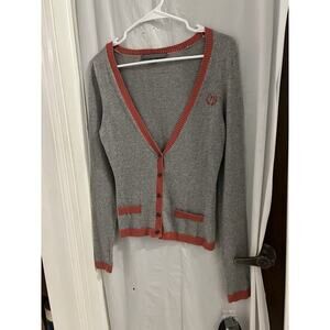 Proenza Shoulder X Target Gray Rose Cashmere Blend Cardigan Sz Xs